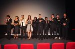 Rohit Shetty, Shahrukh Khan, Kajol, Varun Dhawan, Kriti Sanon,Varun Sharma, Johnny Lever, Boman Irani, Kabir bedi, Pritam Chakraborty at Dilwale Trailor launch on 9th Nov 2015